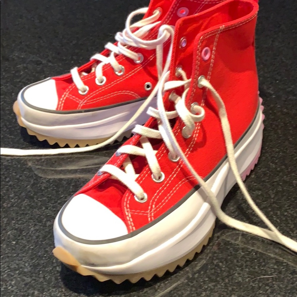Converse Red Run Star Hike High Top Sneaker